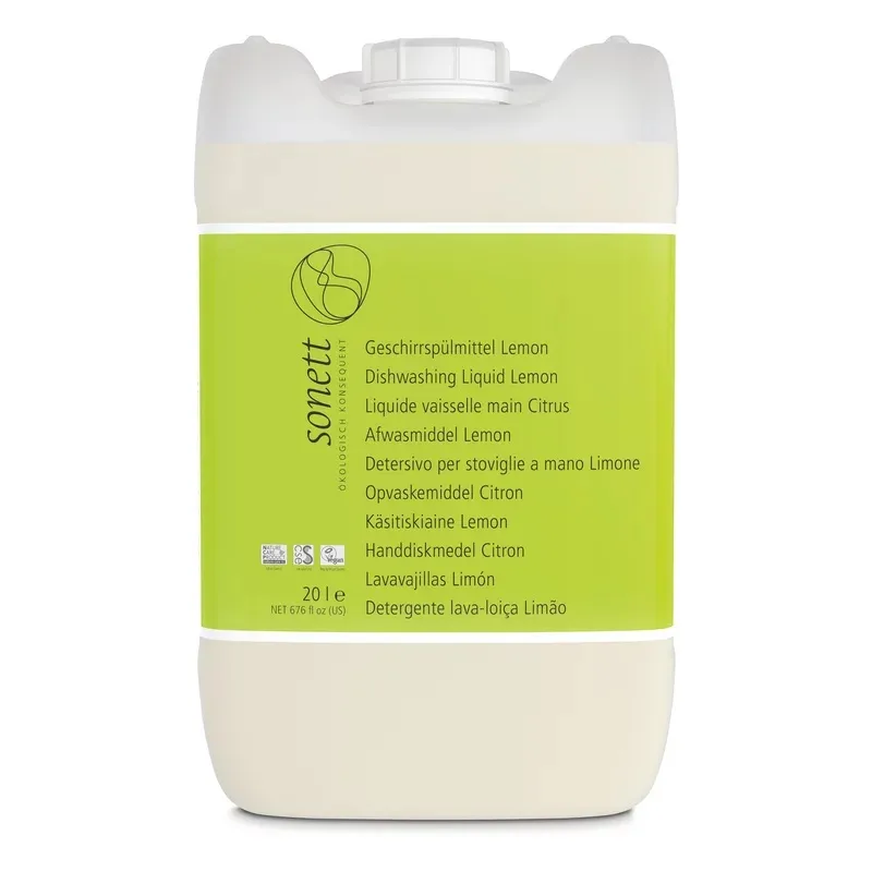Detergent lichid pentru vase cu lamaie ecologic 20l Sonett