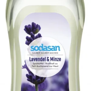 Detergent vase lichid Sodasan bio lavanda si menta 1L