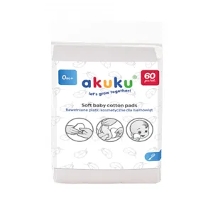 Dischete din bumbac Soft Akuku 60 bucati