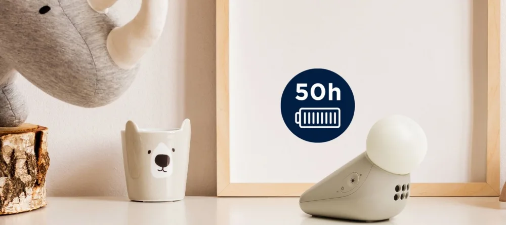 Dispozitiv de calmare Motorola S1 cu lumina de noapte si sunete linistitoare