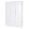 Dulap Childhome Jota 135x45x190 cm Mdf Alb