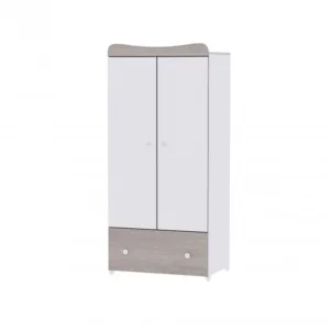 Dulap garderoba 2 usi Exclusive White Amber