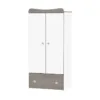 Dulap garderoba 2 usi Exclusive White Coffee