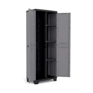 Dulap inalt pentru exterior Keter Stilo cu 3 polite Gri