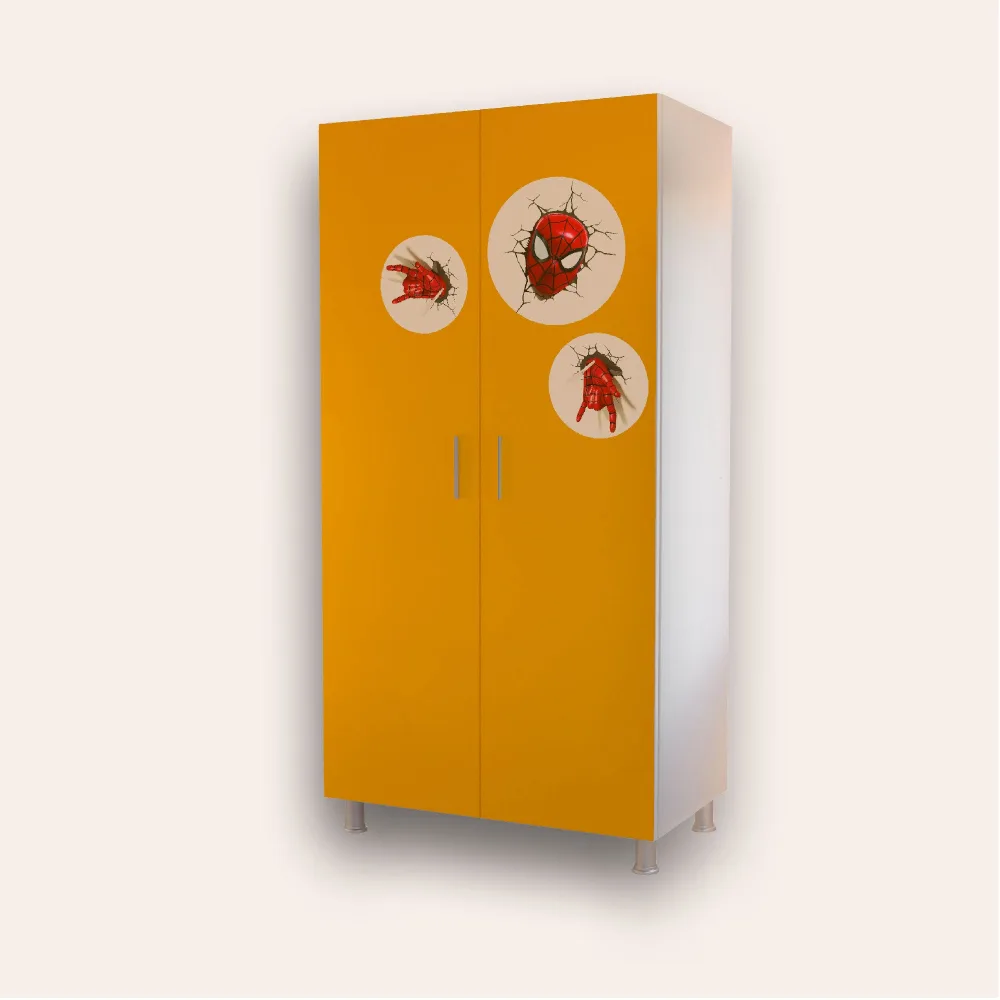 Dulap pentru copii CameraMagica Spiderman galben