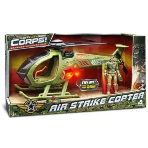 Elicopter militar de lupta cu figurina