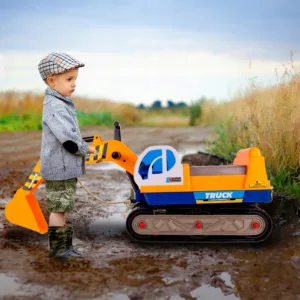 Excavator copii fara pedale King Kong Yellow