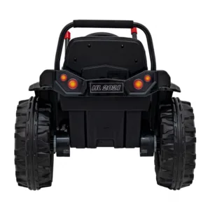 Excavator electric pentru copii 70W galben cu brat mobil