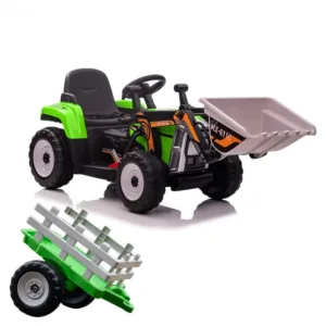 Excavator electric + remorca Kinderauto Farm Traktor 60W 12V RC