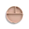 Farfurie BLW din silicon cu ventuze 17 x 17 x 4 cm BPA Free Pale