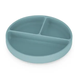 Farfurie compartimentata din silicon PetiteMars Frosted Sky Albastru TakeMatch