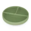Farfurie compartimentata din silicon PetiteMars Sweet Pea Verde TakeMatch