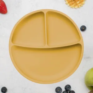 Farfurie compartimentata din silicon cu ventuza AppeKids Honey