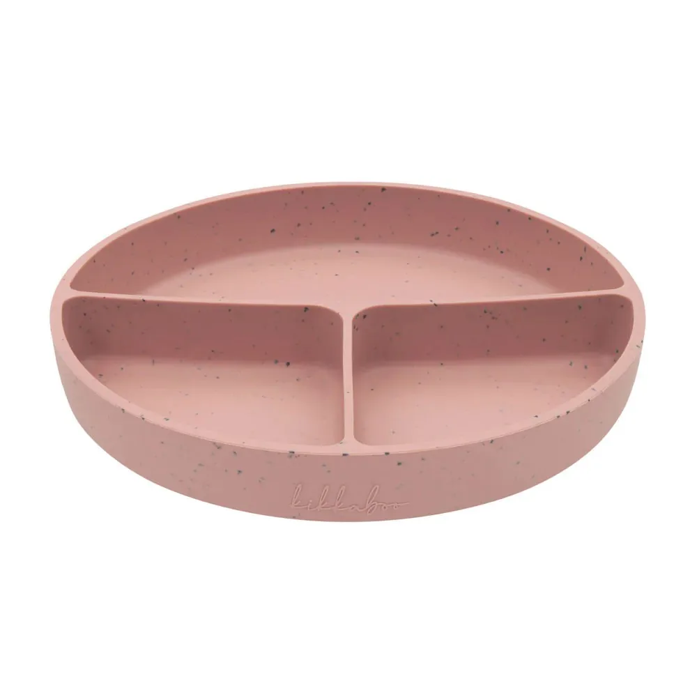 Farfurie cu compartimente Kikka Boo Platinum Silicone Blush 600 ml 6 luni+