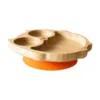 Farfurie din bambus Bufnita portocaliu eco rascals
