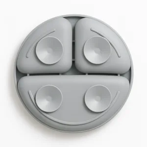 Farfurie din silicon Bocioland Grey