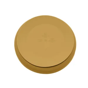 Farfurie din silicon PetiteMars fara BPA cu ventuza TakeMatch 6 luni+ ocru