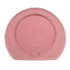 Farfurie din silicon SeviBebe cu ventuza roz
