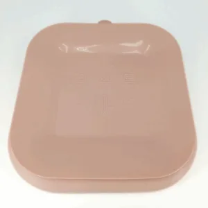 Farfurie patrata din silicon compartimentata Coccorito Soft Pink