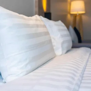 Fata de perna Somnart Domine din bumbac dungat damasc 50 x 70 cm