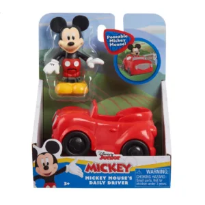 Figurina Disney Mickey Mouse cu masinuta