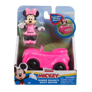 Figurina Disney Minnie Mouse cu masinuta
