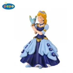 Figurina Papo Printesa albastru cu pasare