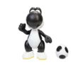 Figurina articulata Super Mario Black Yoshi 10 cm cu ou