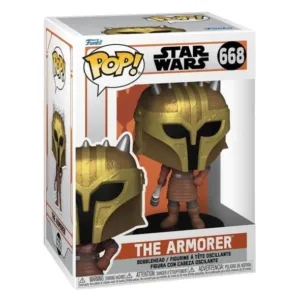 Figurina de colectie Funko Pop Disney Star Wars The Mandaorian The Armorer 668 Bobble Head