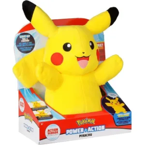 Figurina de plus interactiva Pikachu Power Action Pokemon 25 cm