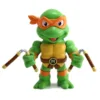 Figurina metalica cu accesorii Jada Testoasele Ninja 10 cm Michelangelo