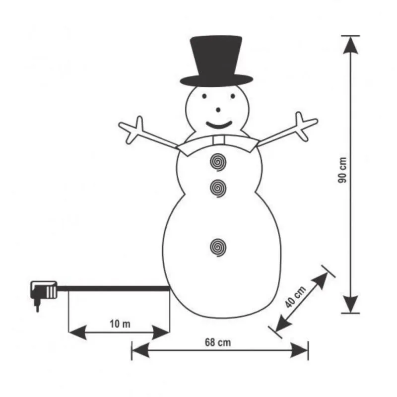 Figurina om de zapada luminos