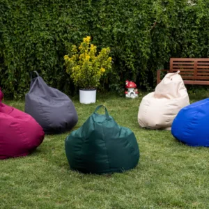 Fotoliu Puf Bean Bag gri XL fara husa interioara