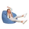 Fotoliu Puf Bean Bag tip Para L oriental waves blue