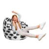 Fotoliu Puf Bean Bag tip Para L pisici alb-negru