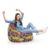 Fotoliu Puf Bean Bag tip Para XL Graffiti Grunge Geometric