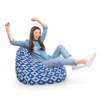 Fotoliu Puf Bean Bag tip Para XL Oriental Stars Blue