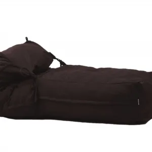 Fotoliu Pufrelax Yoga XL Dark Chocolate Gama Premium Textil umplut cu fulgi de burete memory mix