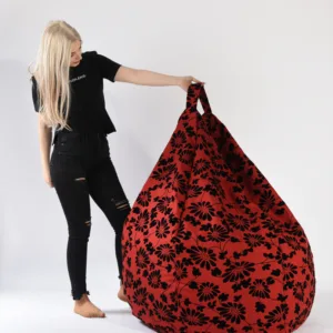 Fotoliu Pufrelax nirvana gigant poppy cu husa detasabila textila umplut cu perle polistiren