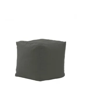Fotoliu Pufrelax taburet cub gama Premium Moon Grey cu husa detasabila textila umplut cu perle polistiren