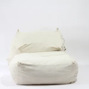 Fotoliu Pufrelax yoga xl moon grey umplut cu fulgi de burete memory mix