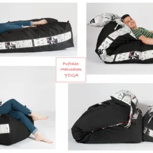 Fotoliu Pufrelax yoga xl perna  umplut cu fulgi de burete memory mix
