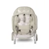Fotoliu balansoar pentru bebelusi Lorelli Eliza Beige Bunnies cu spatar reglabil si bara cu jucarii