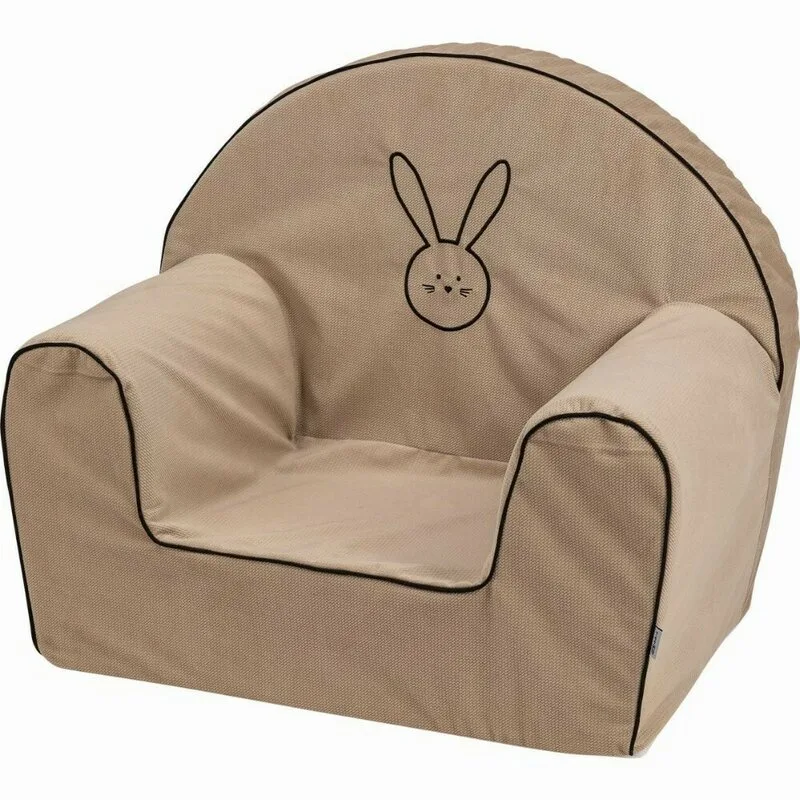 Fotoliu din burete pentru copii Bubaba Bunny Bej 9 luni-5 ani