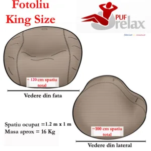 Fotoliu  king size quince husa detasabila