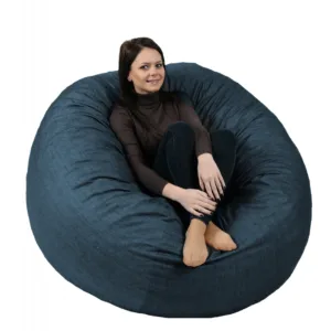 Fotoliu mare king size denim husa detasabila transformabil in pat