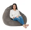 Fotoliu mare nirvana gigant old oak umplut cu perle polistiren beanbag marca Pufrelax