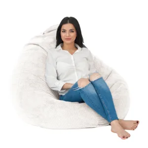 Fotoliu mare nirvana gigant snowflake umplut cu perle polistiren beanbag marca Pufrelax