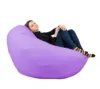 Fotoliu mare nirvana gigant violet piele eco umplut cu perle polistiren beanbag para marca pufrelax