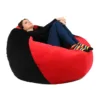 Fotoliu mare nirvana igant  black  red gama diamond umplut cu perle polistiren beanbag para marca pufrelax